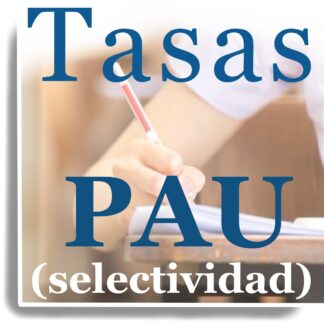TASAS PAU CONVOCATORIA ORDINARIA 2024-2025