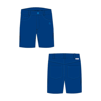 Pantalón corto uniforme, azul (nuevo)